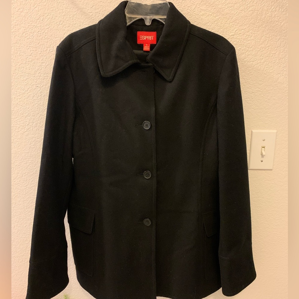 Esprit Wool Coat (black) size M